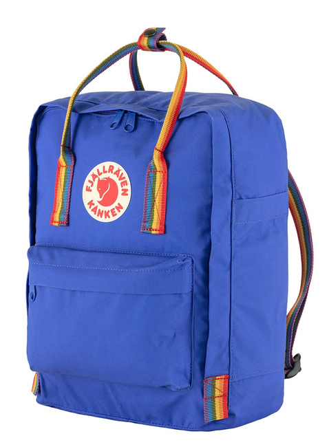 Plecak Fjallraven Kanken Rainbow - cobalt blue / rainbow pattern