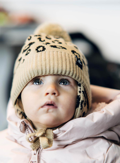 Czapka zimowa dziecięca Eisbar Lilie Ear Pompon Kids - light brown