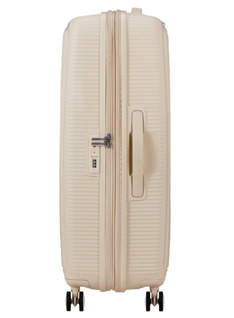 Walizka duża American Tourister SoundBox EXP - coconut sand