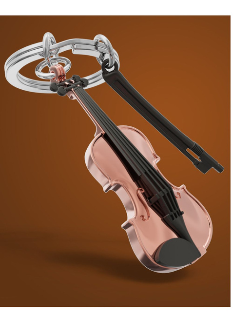 Brelok do kluczy torebki Metalmorphose - skrzypce i smyczek