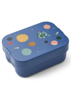 Dziecięcy pojemnik na jedzenie Liewood Kamil Lunchbox - universe / classic navy