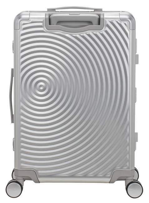 Walizka średnia American Tourister Soundbox Alu - silver