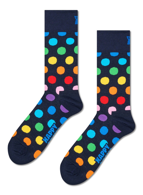 Skarpety unisex Happy Socks - navy / colorful polka dot