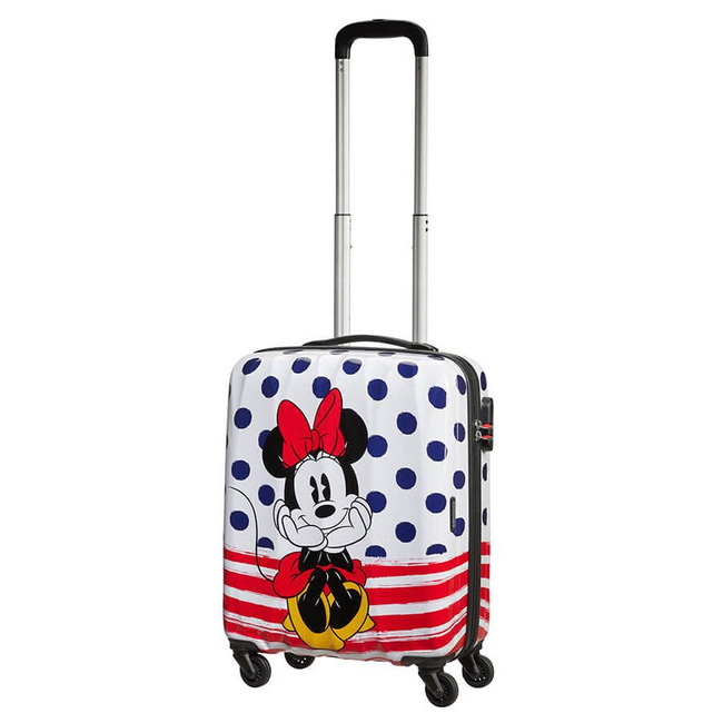 Walizka kabinowa American Tourister Disney Legends - Minnie blue dots