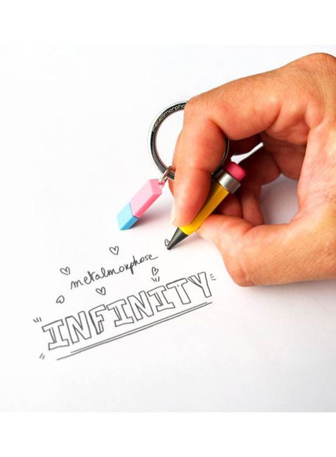 Brelok do kluczy zawieszka Metalmorphose - ołówek z gumką