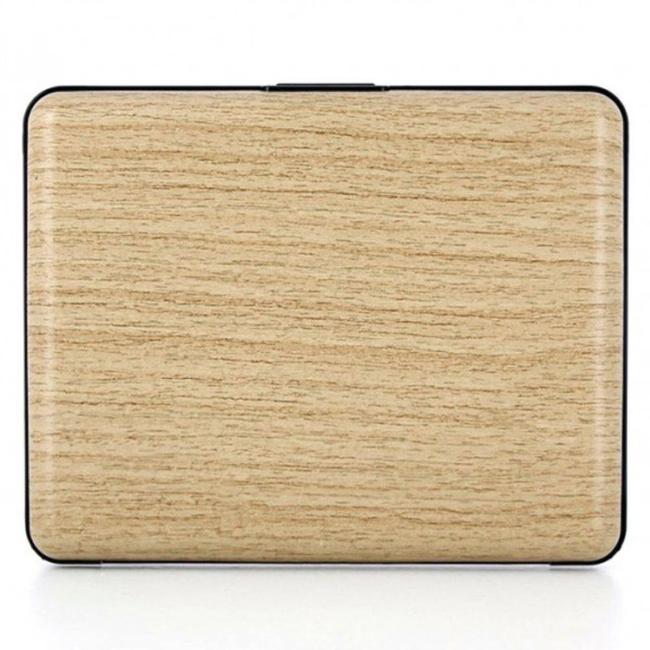 Portfel aluminiowy Ogon Design Big Stockholm - bamboo