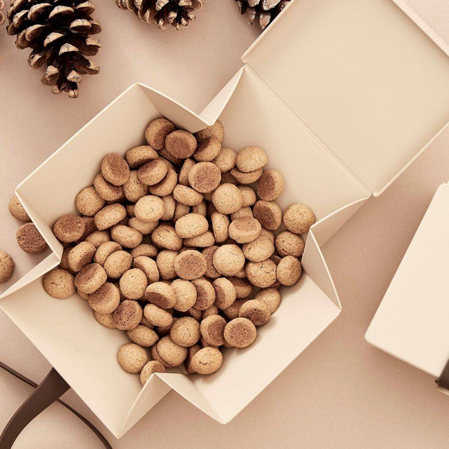 No.02 lunchbox składany z opaską Uhmm - mocca / black