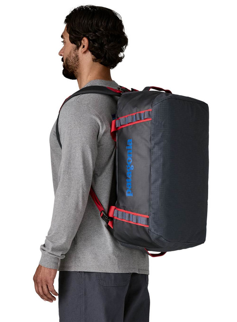Składana torba plecak Patagonia Black Hole Duffel 40 l - smolder blue / amanita red
