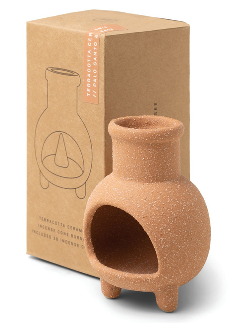 Ceramiczny stojak na kadzidełka Paddywax Palo Santo & Sage - terracota