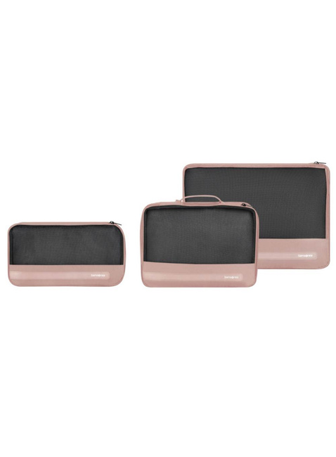 Zestaw 3 organizerów podróżnych Samsonite Ta Revolution Set of 3 Packing Cubes - rose