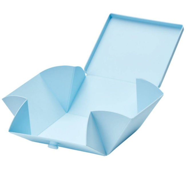 No.02 lunchbox składany z opaską Uhmm - light blue / pink