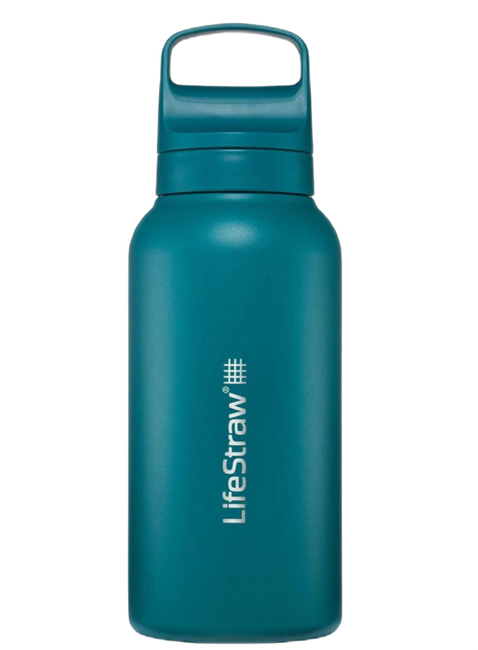 Butelka termiczna z filtrem LifeStraw Go Steel 1 l - laguna teal