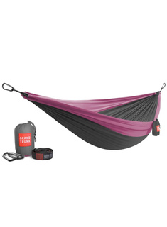 Hamak 2-osobowy Grand Trunk Double Deluxe Hammock - charcoal / magenta