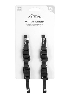 Zestaw 2 pasów do sprzętu Matador Better Tether Gear Straps 2-Pack:- black