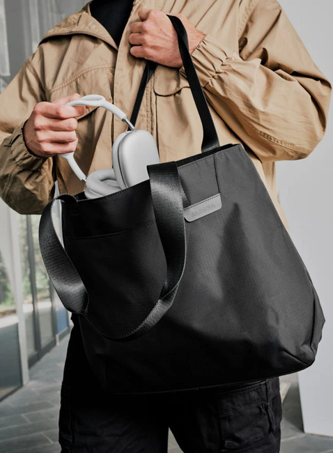 Torba miejska na zakupy Alpaka Elements Tote Medium - black / grey