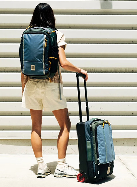 Plecak podróżny Topo Designs Global Travel Backpack - navy / sahara