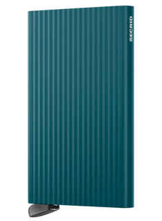 Etui na karty RFID Secrid Premium Cardprotector Fluted + - teal