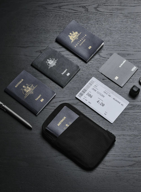 Portfel podróżny Alpaka Travel Wallet Axoflux - black