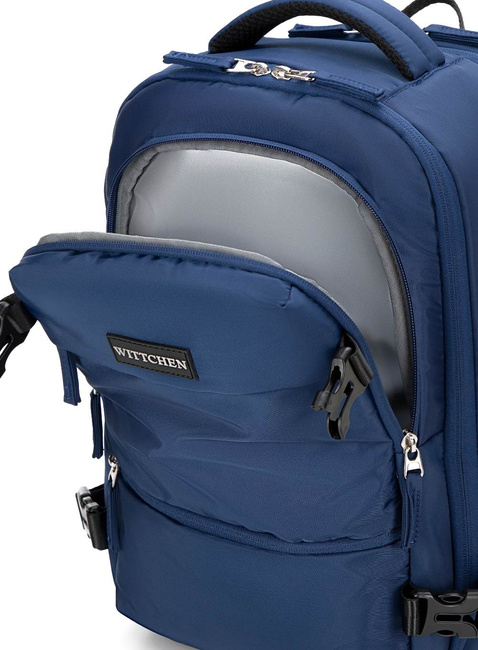 Plecak kabinowy z poszerzeniem Wittchen Free on Board 24 l - granatowy