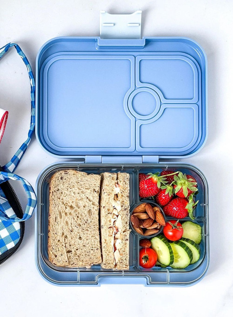 Lunchbox dziecięcy Yumbox Panino 750 ml - hazy blue / panther tray