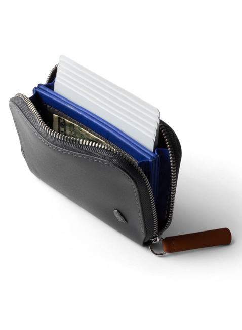 Portfel skórzany unisex Bellroy Folio Mini - charcoal / cobalt