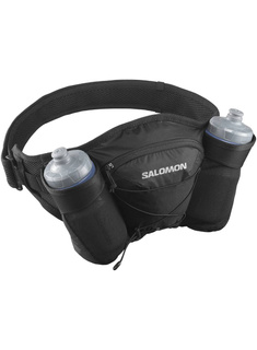 Pas sportowy Salomon Cross Unisex Belt 2 Bottles - black