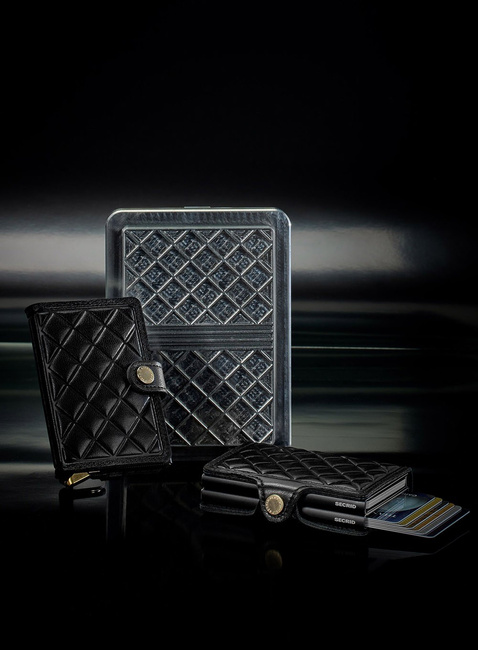 Portfel RFID Secrid Premium Miniwallet Emboss Diamond+ - black