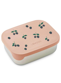 Dziecięcy pojemnik na jedzenie Liewood Arthur Printed Lunch Box - berry / pale tuscany