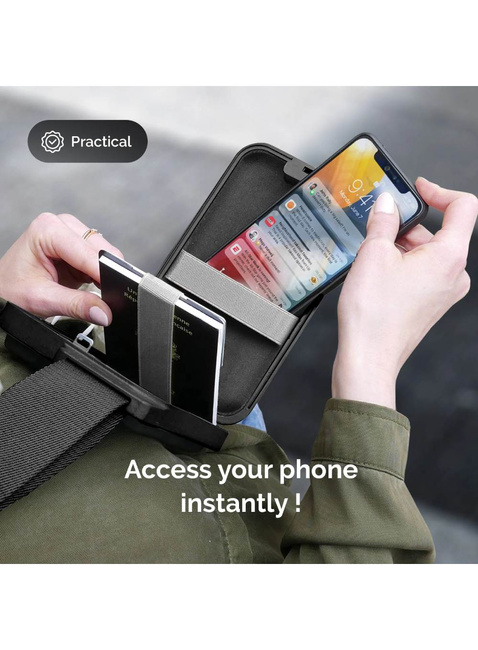 Etui torba na telefon RFID Ogon Design Phone Bag & Wallet - titanium