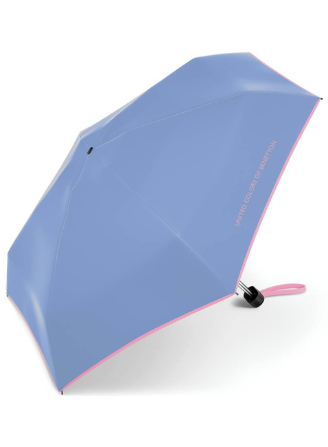 Parasol manualny Benetton Ultra Mini Flat - mountain bluebird