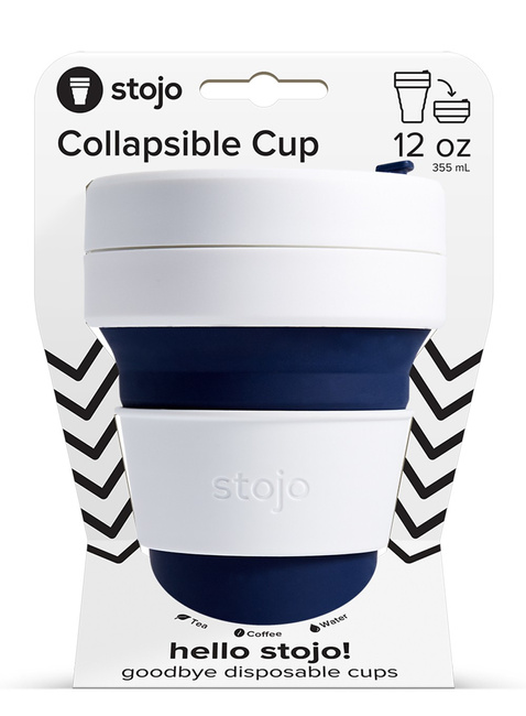 Składany kubek na kawę i herbatę Pocket 355 ml Stojo - indigo