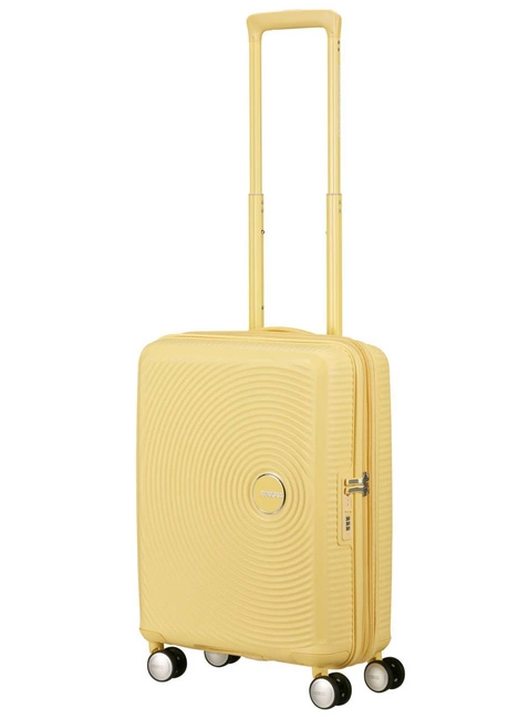 Walizka mała American Tourister Soundbox EXP - pastel yellow