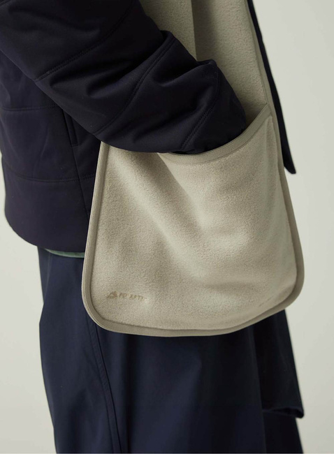 Szalik Snow Peak Water-Repellent Fleece Stole - light grey