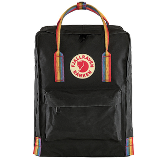 Plecak Fjallraven Kanken - black / rainbow pattern