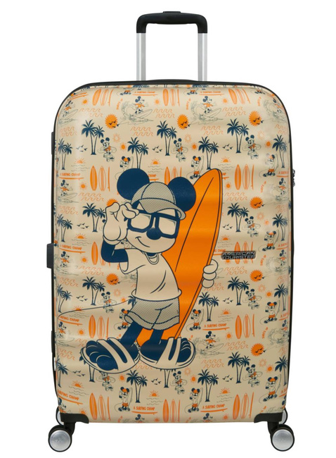 Walizka duża American Tourister Wavebreaker Disney - Mickey super surf