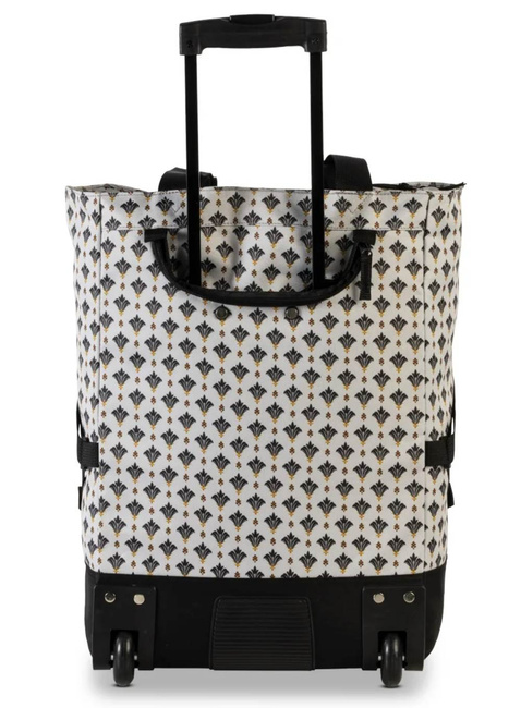 Torba na kółkach / wózek Punta Wheel Print - beige / navy blue