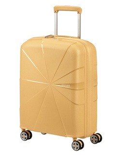 Walizka mała poszerzana American Tourister StarVibe - metallic banana