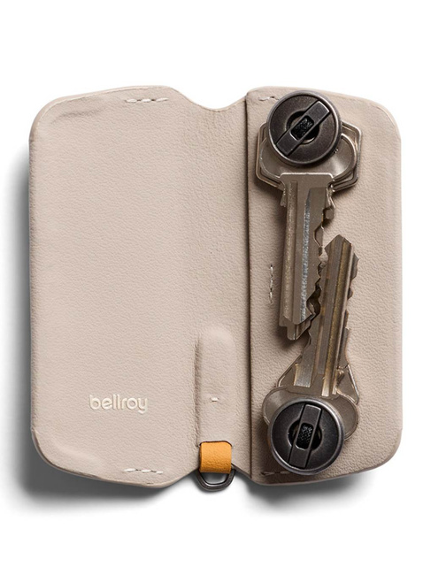 Skórzane etui na klucze Bellroy Key Cover Plus (third edition) - tahini