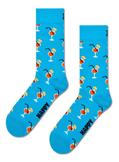 Skarpety unisex Happy Socks - turquoise / orange spritz