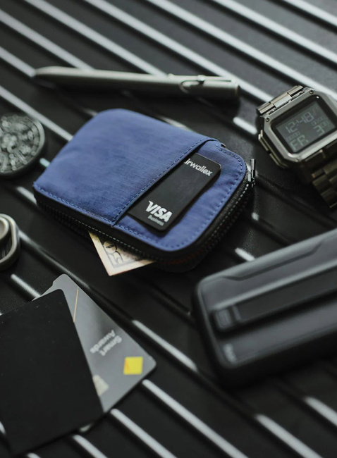 Portfel unisex Alpaka Zip Card Pouch - blue