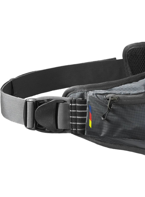 Pas sportowy z bidonem Salomon Cross Season Bottle Belt - ebony / alloy
