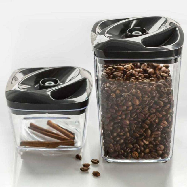 Pojemnik próżniowy na żywność Dafi SeeYoo 1,3 l - grafitowy