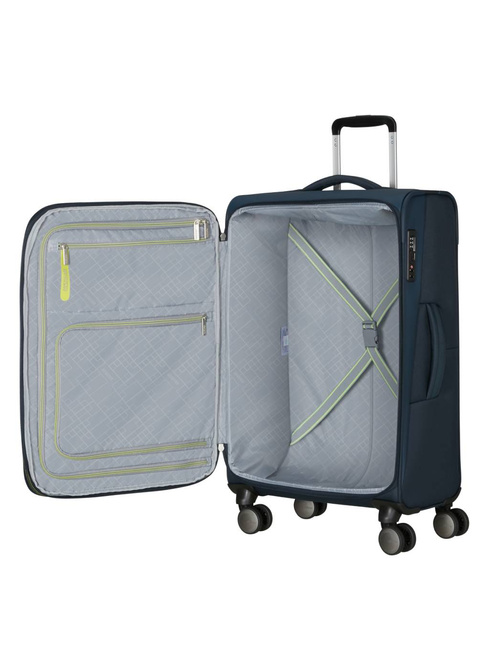 Walizka średnia American Tourister Wanderlite M EXP - dark navy