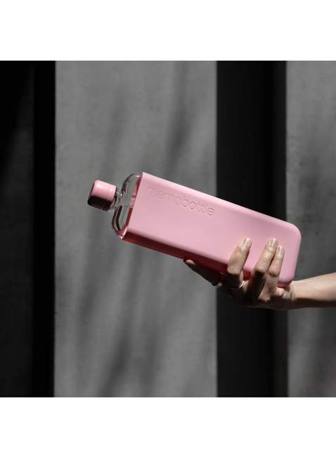 Wielorazowa butelka na wodę Memobottle Original Slim 450 ml - cherry blossom