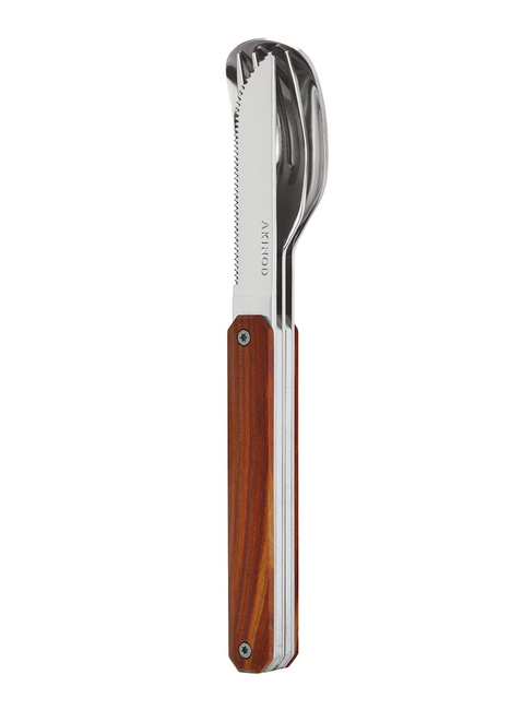 Sztućce magnetyczne zestaw Akinod Straight Cutlery 12H34 - coralwood