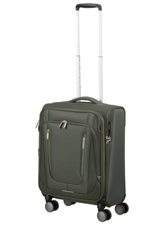 Walizka kabinowa American Tourister Wanderlite Spinner S EXP - dark khaki