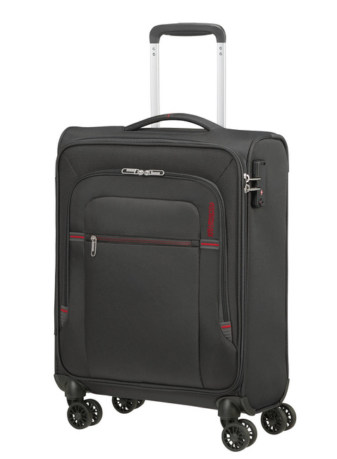 Walizka kabinowa American Tourister Crosstrack - grey/red