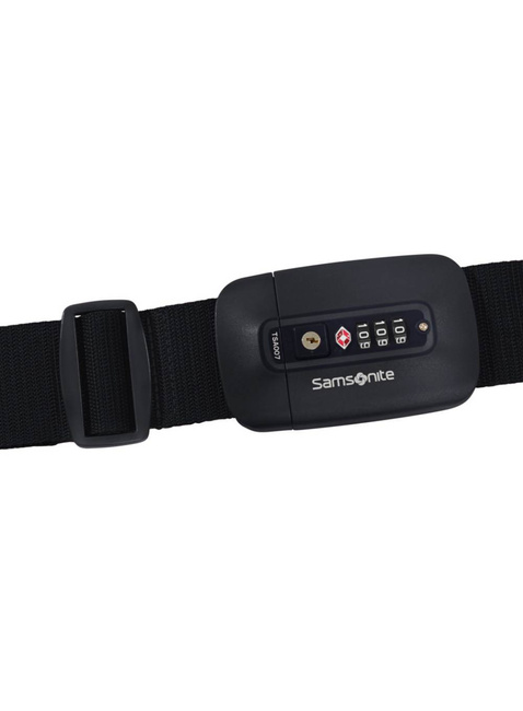 Pas do bagażu Samsonite Ta Revolution Luggage Strap TSA Lock - black