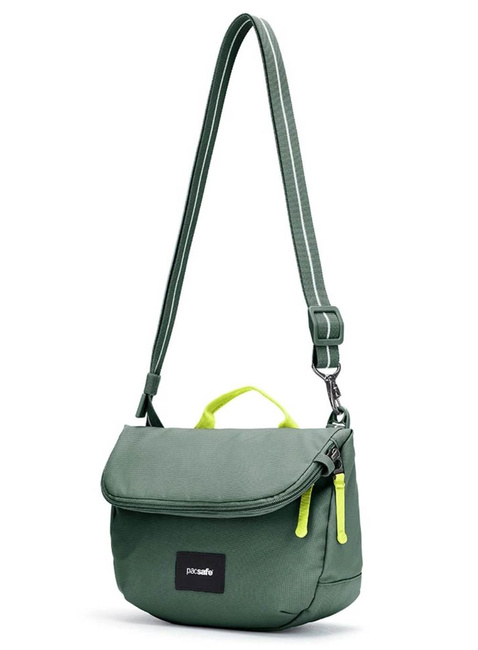Torba antykradzieżowa z klapą Pacsafe GO Saddle Crossbody - spruce green