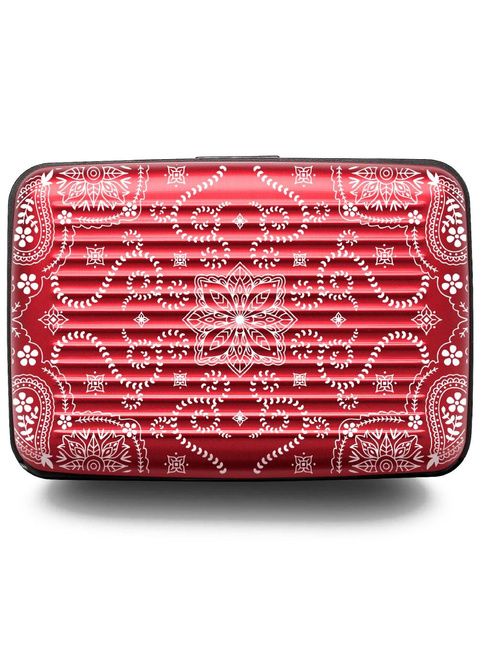 Portfel aluminiowy Ogon Design Stockholm Card Case Premium V3 - bandana red